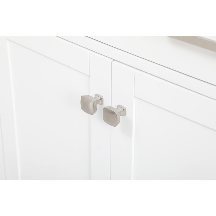 Lewis 42'' White Single Bathroom Vanity with Engineered Marble Top