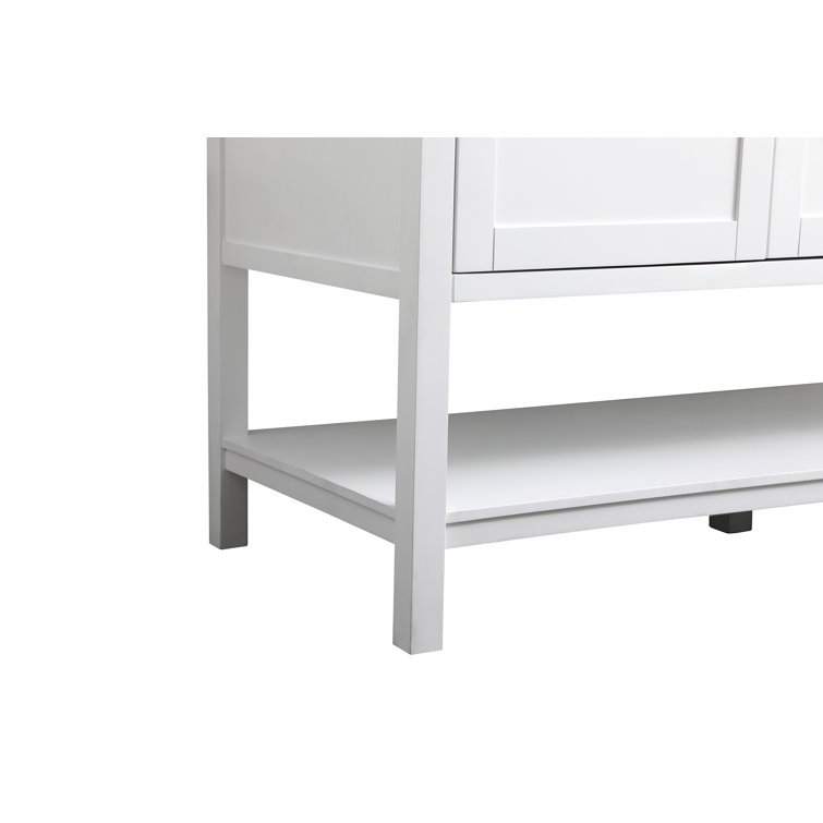 Heath 54'' White Double Vanity with Engineered Marble Top