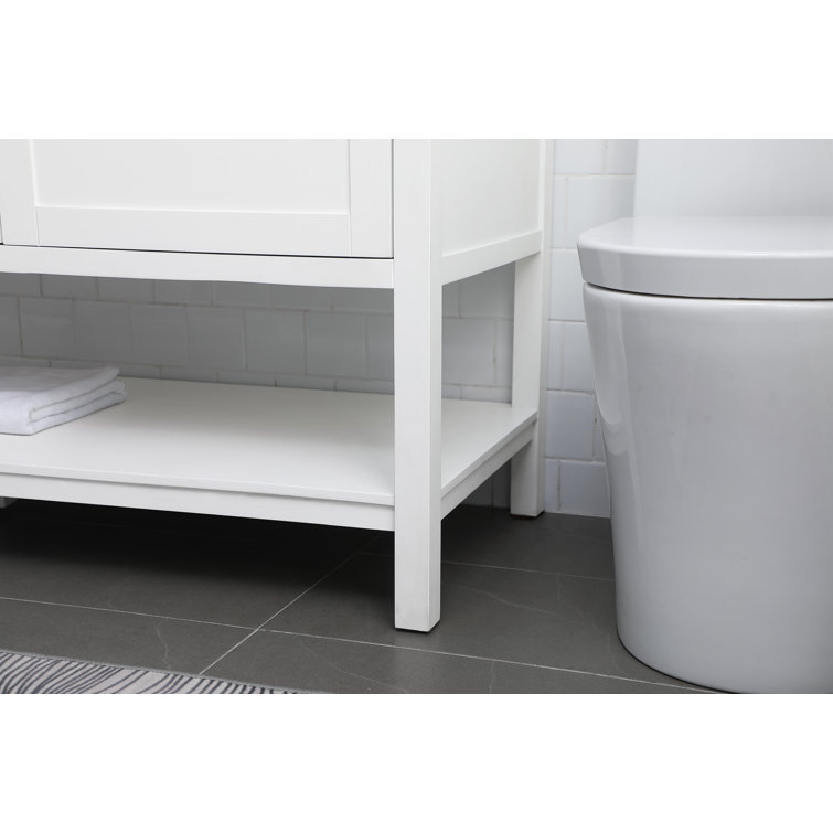 Heath 60'' White Freestanding Double Vanity with Marble Top
