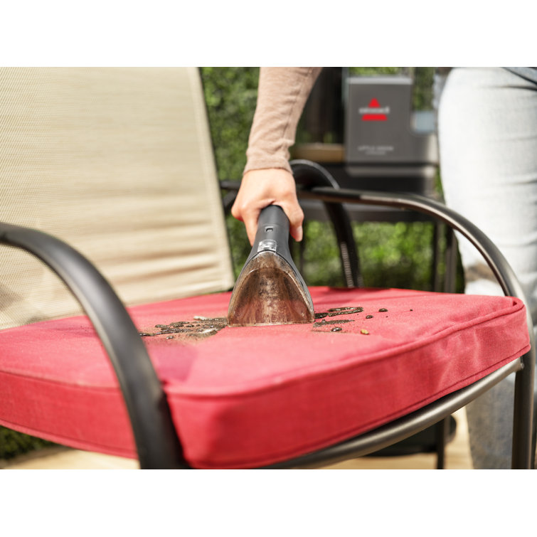 Compact Dark Gray Cordless Upholstery and Carpet Cleaner
