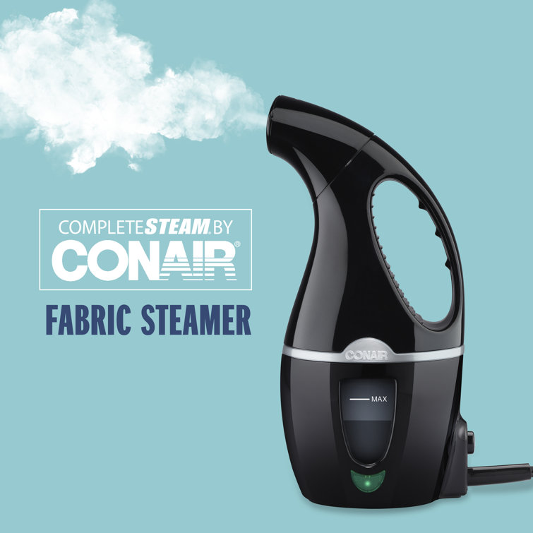 Compact Black Handheld Fabric Steamer with Constant Steam