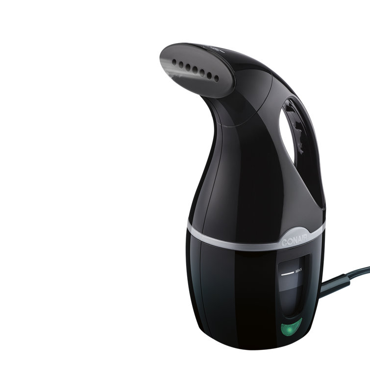 Compact Black Handheld Fabric Steamer with Constant Steam