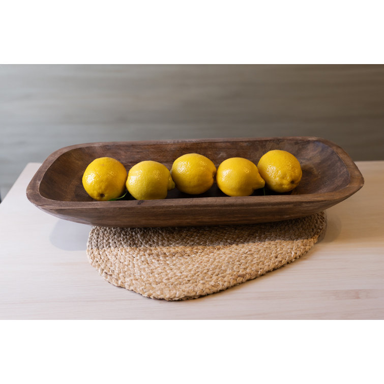 Natural Mango Wood Rectangular Decorative Tray