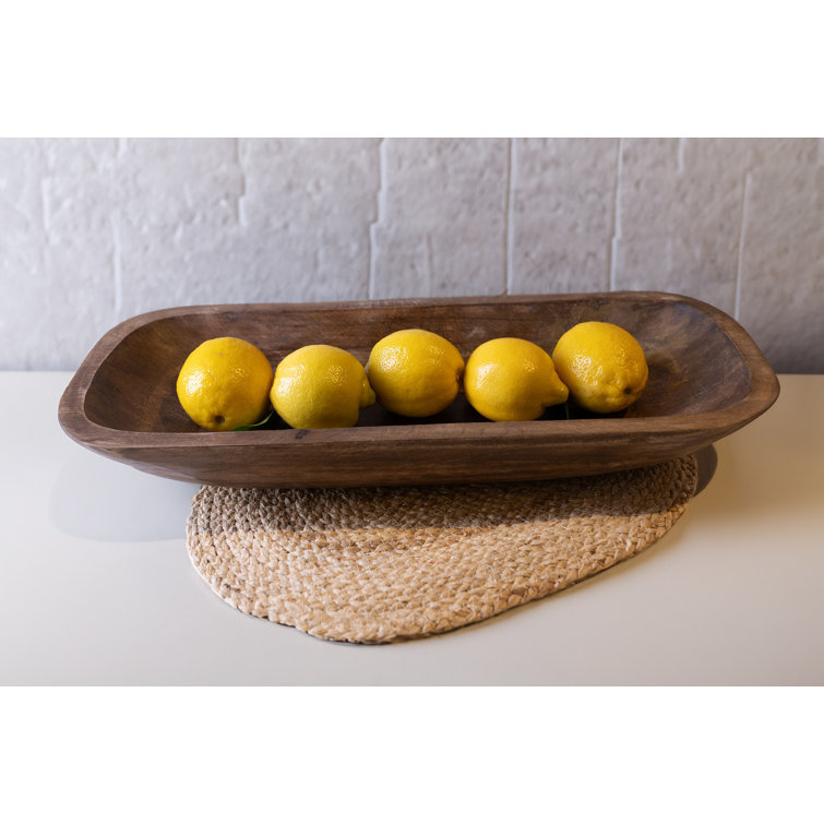 Natural Mango Wood Rectangular Decorative Tray