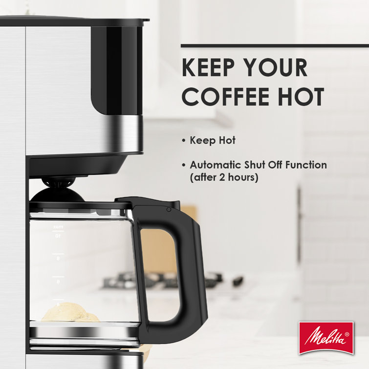 Sleek Stainless Steel 10-Cup Programmable Drip Coffee Maker