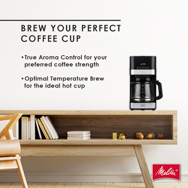 Sleek Stainless Steel 10-Cup Programmable Drip Coffee Maker