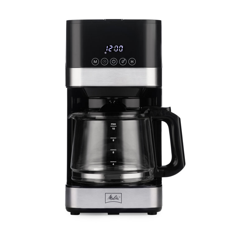 Sleek Stainless Steel 10-Cup Programmable Drip Coffee Maker