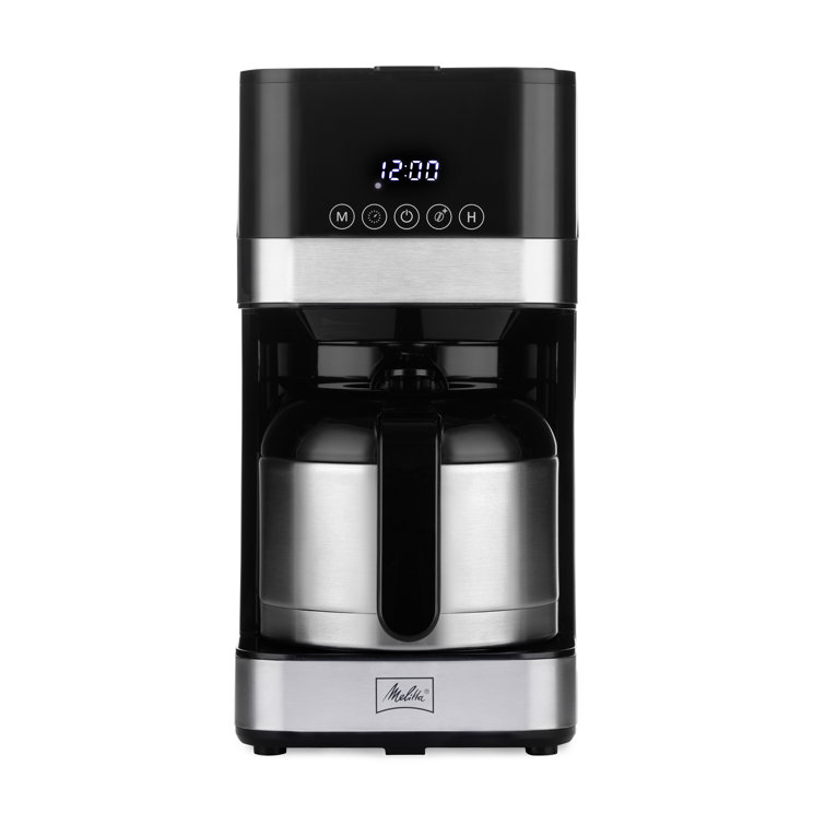 Sleek 8-Cup Stainless Steel Programmable Drip Coffee Maker with Thermal Carafe