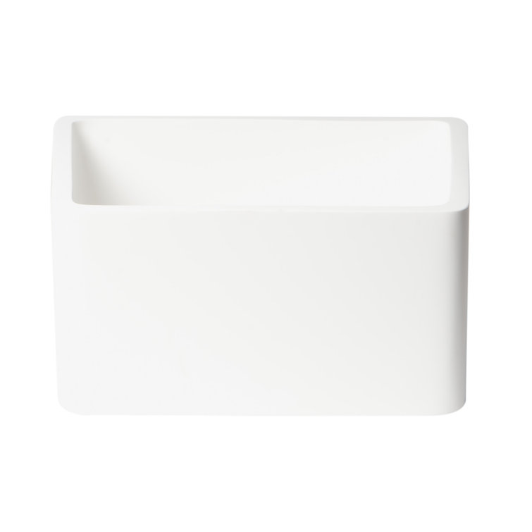 White Matte Resin Modern Bathroom Shower Stool