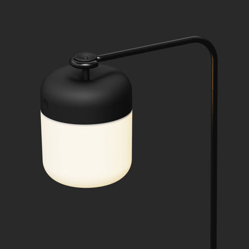 Acorn Black Portable LED Lantern with Dimmable Light