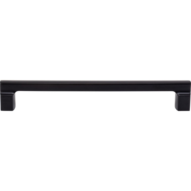 Matte Black 12" Industrial Bar Pull with Mounting Hardware