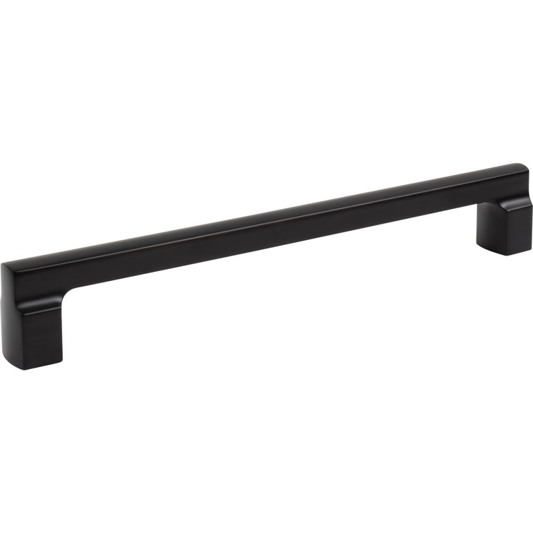 Matte Black 12" Industrial Bar Pull with Mounting Hardware