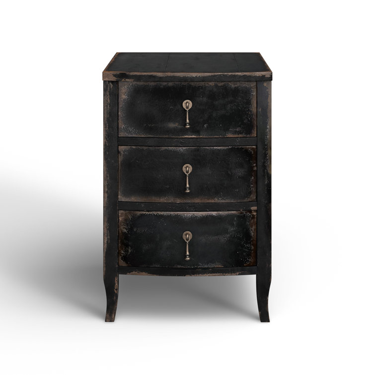 Blandy Rustic Heirloom 3-Drawer Nightstand