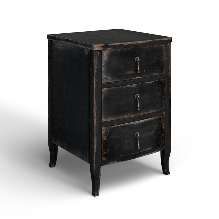 Blandy Rustic Heirloom 3-Drawer Nightstand