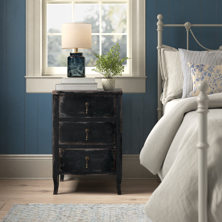 Blandy Rustic Heirloom 3-Drawer Nightstand