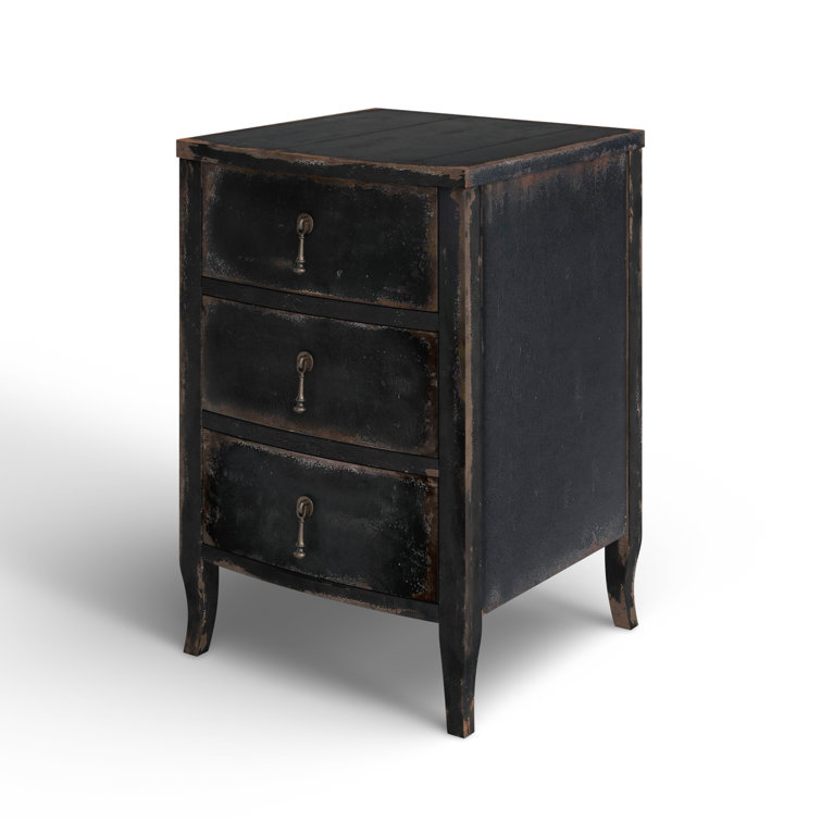 Blandy Rustic Heirloom 3-Drawer Nightstand