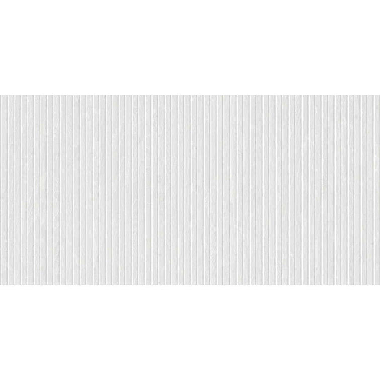 Marqueterie White 24" x 48" Porcelain Wood Look Tile