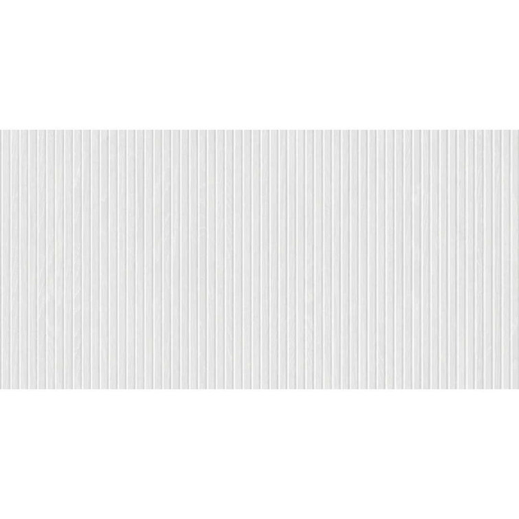 Marqueterie White 24" x 48" Porcelain Wood Look Tile
