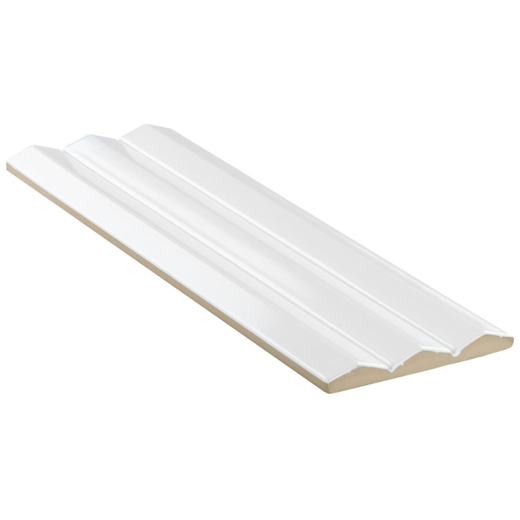 Apex 5" x 16" Ivory Polished Porcelain Wall Tile