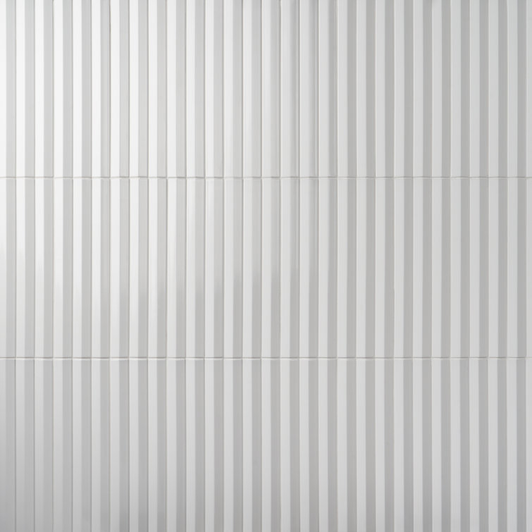 Apex 5" x 16" Ivory Polished Porcelain Wall Tile