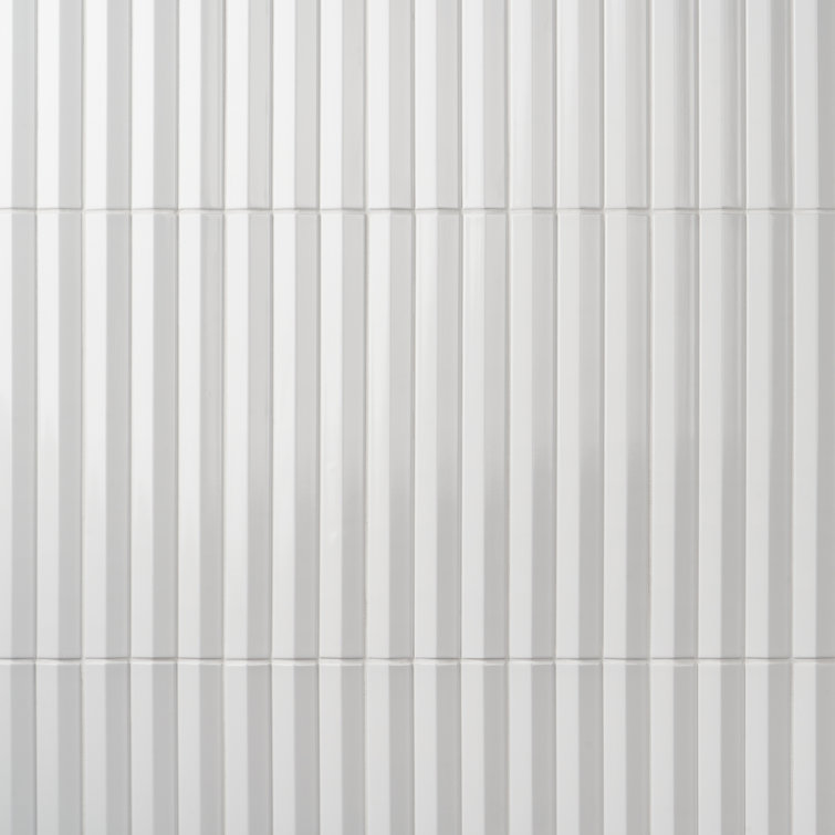 Apex 5" x 16" Ivory Polished Porcelain Wall Tile