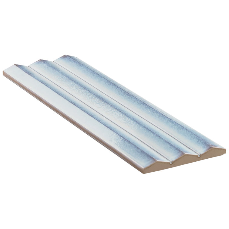 Apex Iris White 5" x 16" 3D Polished Porcelain Wall Tile