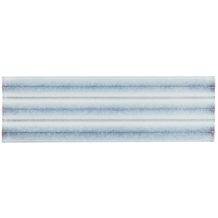 Apex Iris White 5" x 16" 3D Polished Porcelain Wall Tile