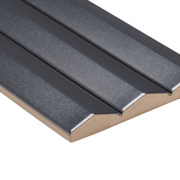 Apex 5" x 16" Gray 3D Polished Porcelain Wall Tile