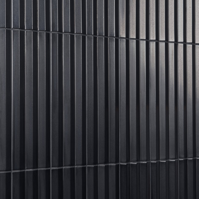 Apex 5" x 16" Gray 3D Polished Porcelain Wall Tile