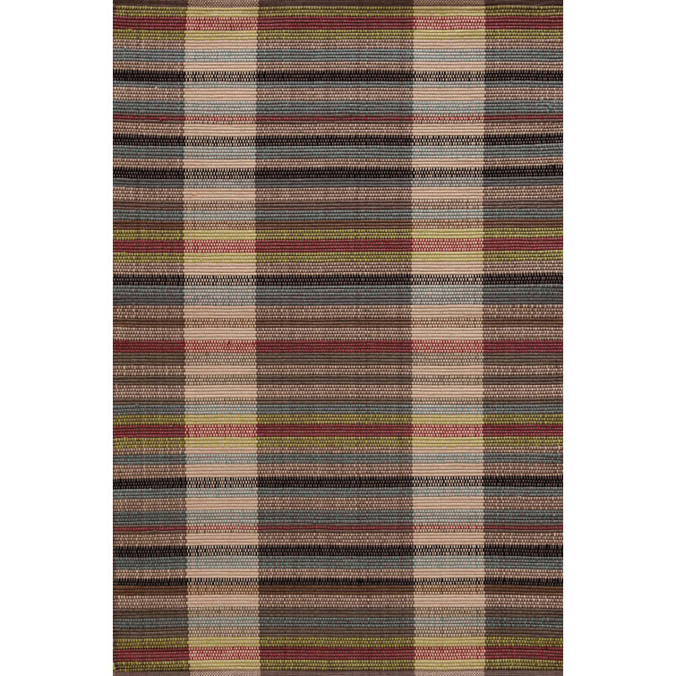 Swedish Rag Stripe 4' x 6' Reversible Indoor/Outdoor Rug
