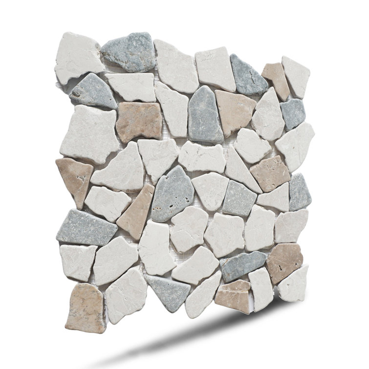 Sea Sand Natural Stone Mosaic Tile for Walls and Floors