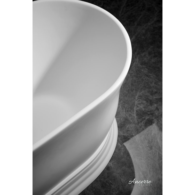 Heritage 70.9'' Matte White Acrylic Freestanding Bathtub