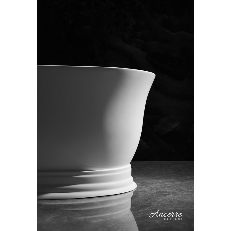 Heritage 70.9'' Matte White Acrylic Freestanding Bathtub