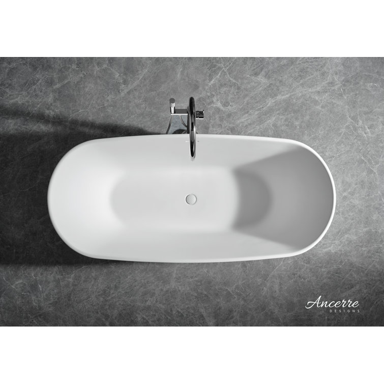 Heritage 70.9'' Matte White Acrylic Freestanding Bathtub