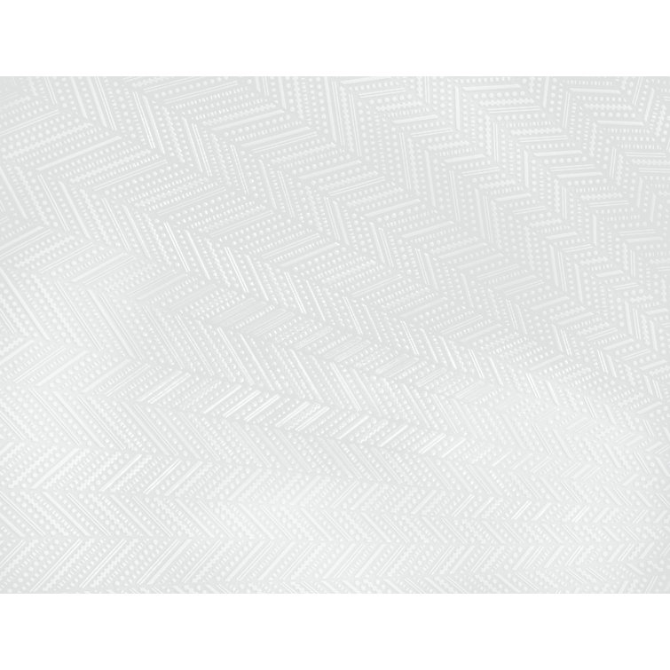 White Ceramic Herringbone Round Vessel Sink