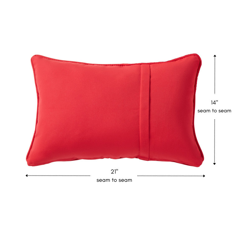 Jockey Red Sunbrella Outdoor Rectangle Throw Pillow Set