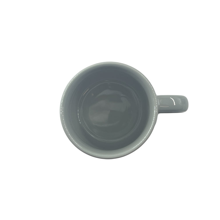 Pebble Light Gray Ceramic Coffee Mug 14oz
