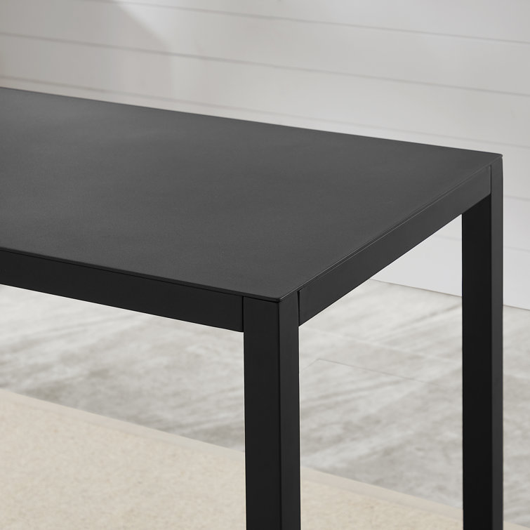 Armando Black Aluminum Rectangular Bar Table