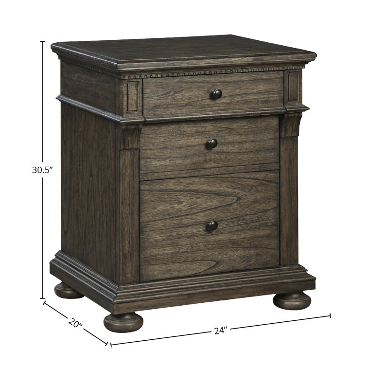 Traditional Brown 2-Drawer Legal Size File Cabinet
