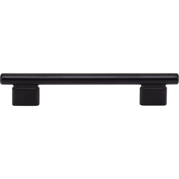Matte Black 5 1/16" Modern Metal Bar Pull