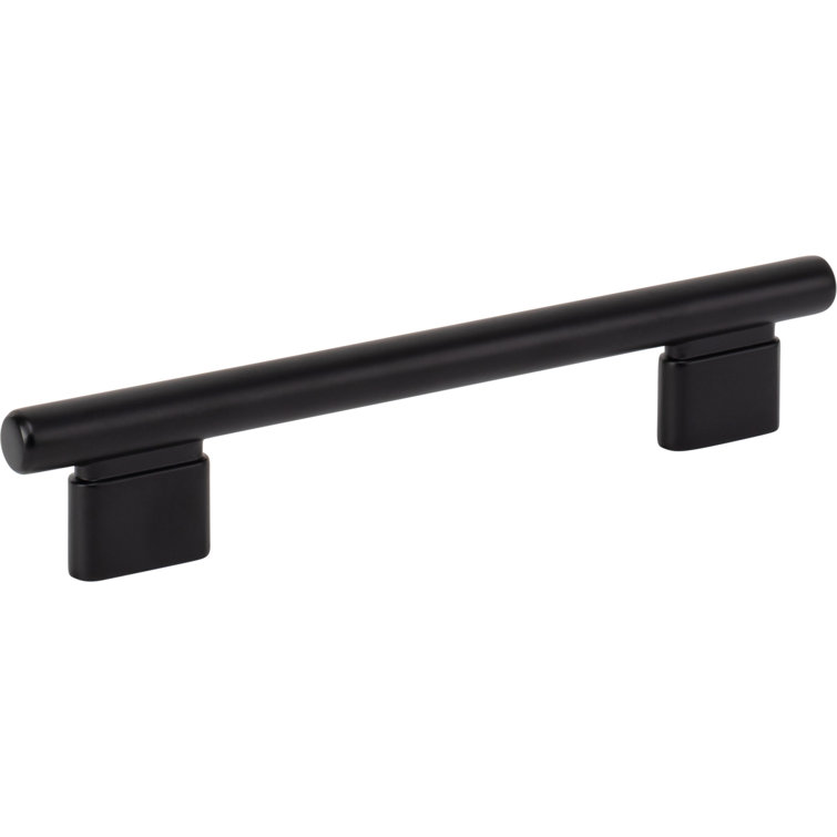 Matte Black 5 1/16" Modern Metal Bar Pull