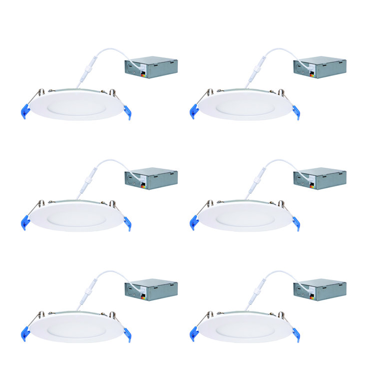 4'' Slim Dimmable LED Recessed Lighting Kit with Adjustable Color Temperature