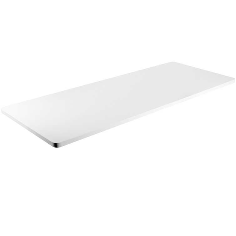 Modern White 71" Universal Sit-Stand Desk Top