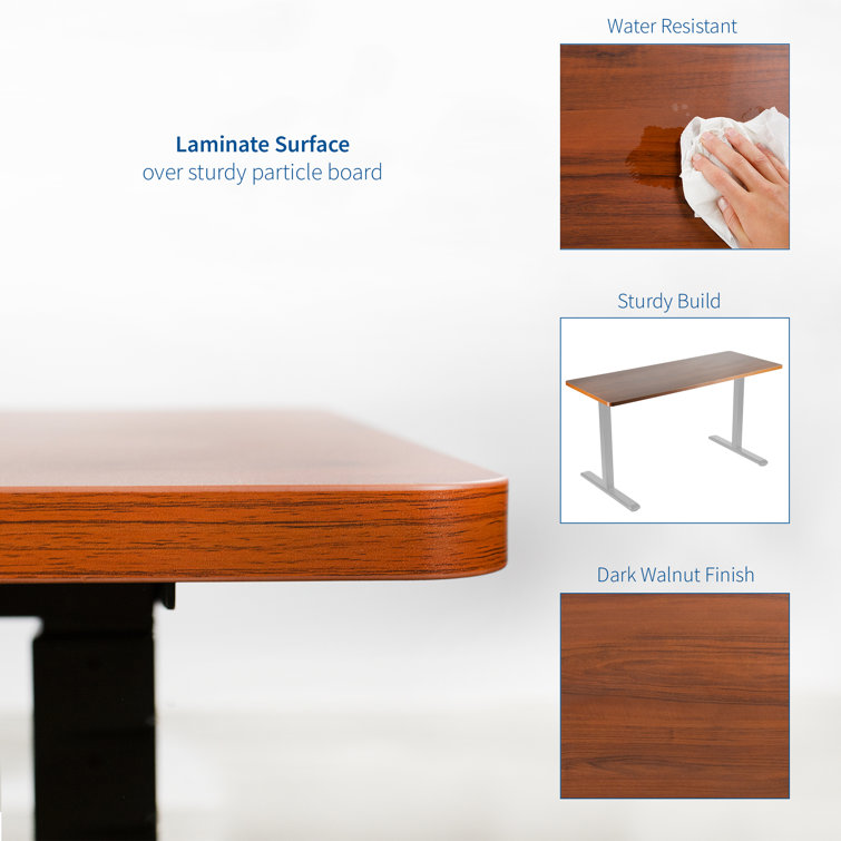 VIVO Dark Walnut 71 x 36 inch Particle Board Table Top