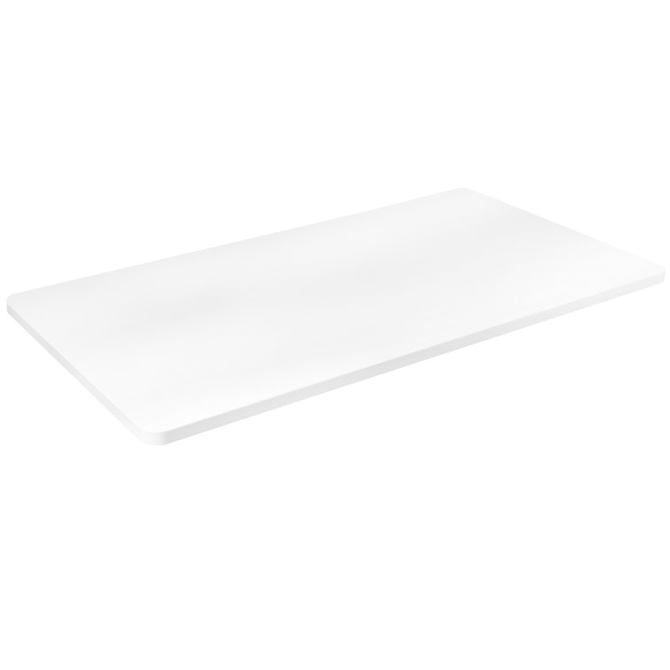 Modern White 71" Universal Sit-Stand Desk Top