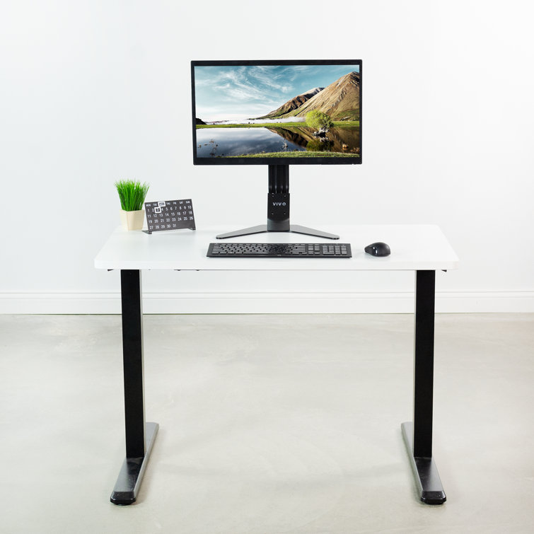 Modern White 71" Universal Sit-Stand Desk Top