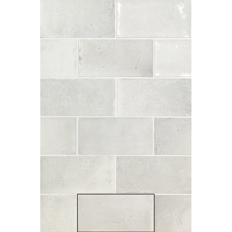 Blanco 6" x 3" Ceramic Brick Look Wall Tile
