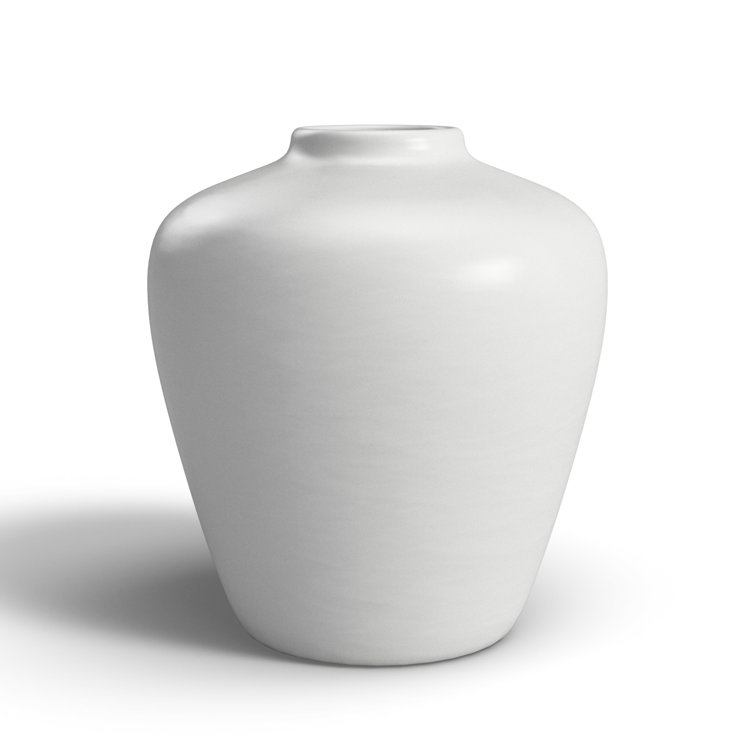 White Ceramic Novelty Table Vase