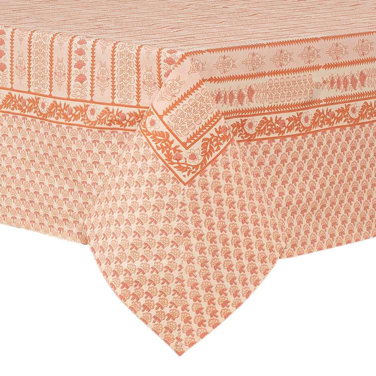 Provence Pistache Rectangular Cotton Tablecloth 71" x 106"