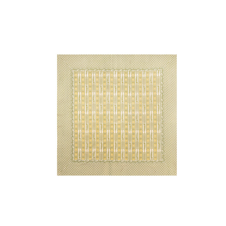 Provence Pistache Rectangular Cotton Tablecloth 71" x 106"